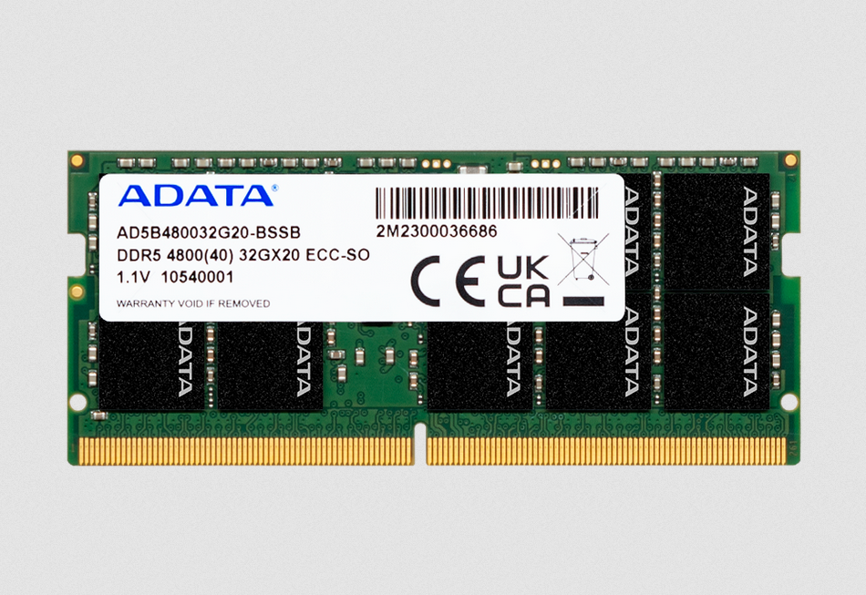 威刚工控DDR5 ECC SO-DIMM
